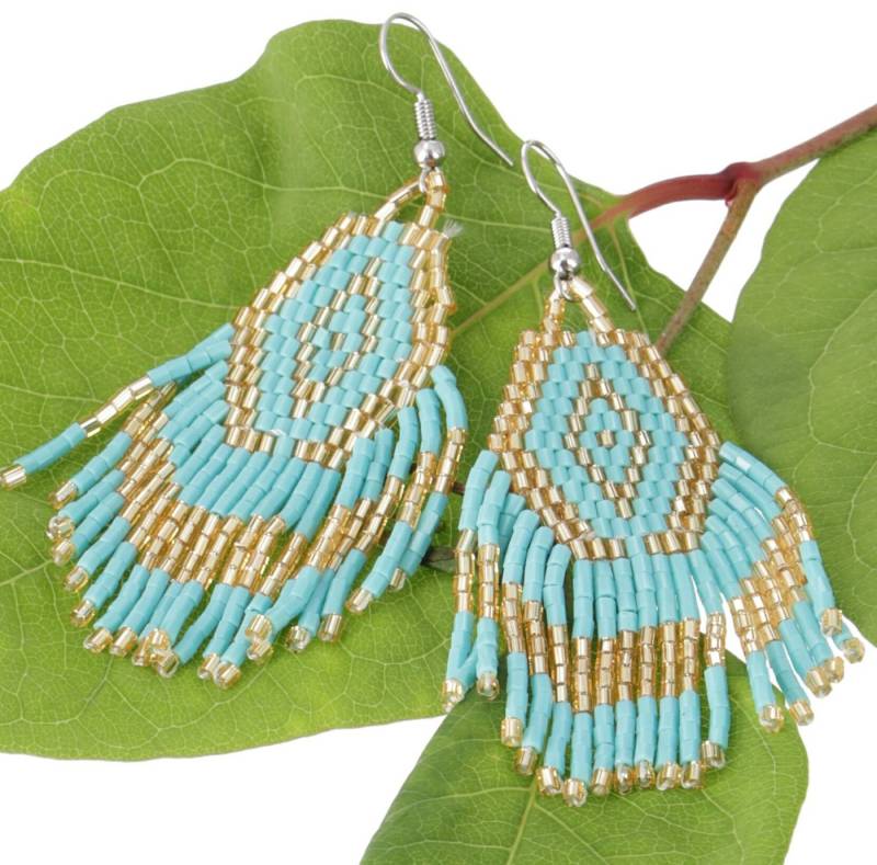 Guru-Shop Paar Ohrhänger Indigener Schmuck, Boho Ohrringe, Ethno.. von Guru-Shop