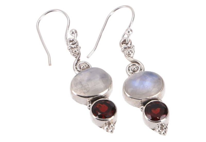 Guru-Shop Paar Ohrhänger Indische Silberohrringe, Ethno Ohrringe, Boho.. von Guru-Shop