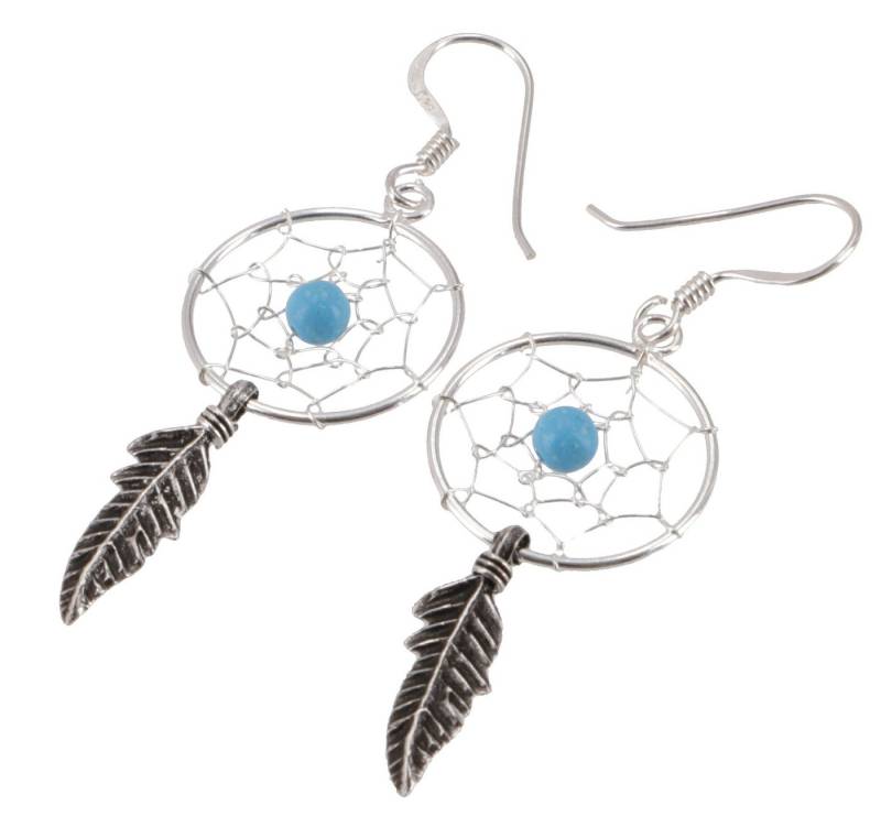 Guru-Shop Paar Ohrhänger Silberohrringe mit Traumfänger Boho Ohrringe.. Guru-Shop Paar Ohrhänger Silberohrringe mit Traumfänger Boho Ohrringe.. von Guru-Shop
