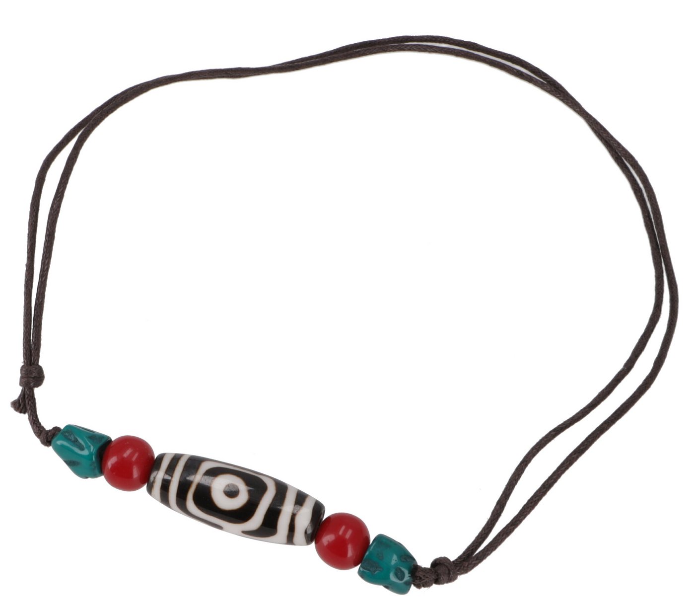 Guru-Shop Perlenkette Ethno Amulet, tibetische Halskette mit Dzi.. von Guru-Shop