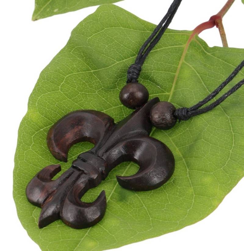 Guru-Shop Perlenkette Ethno Holzschmuck, Halskette, Surferkette - Raute von Guru-Shop