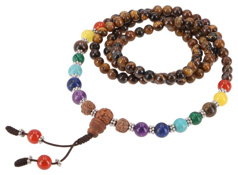Guru-Shop Perlenkette Tibetische Mala aus Halbedelsteinen,.. von Guru-Shop