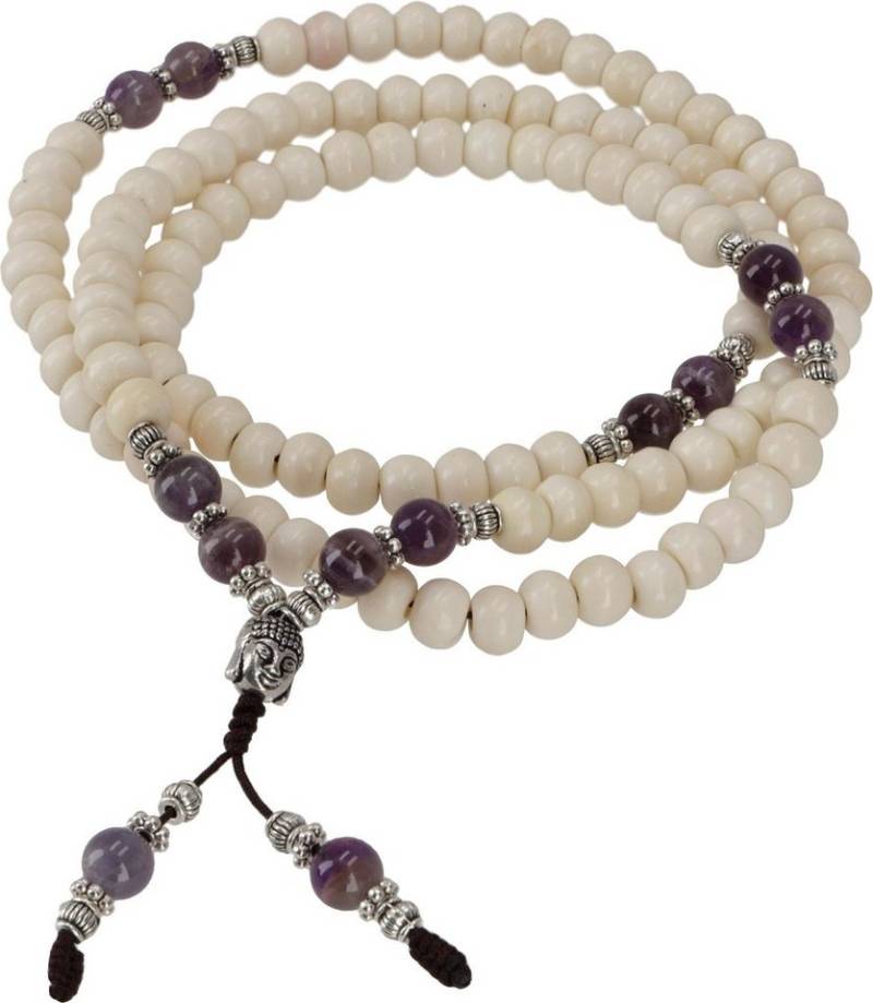Guru-Shop Perlenkette Tibetische Mala aus Halbedelsteinen,.. von Guru-Shop