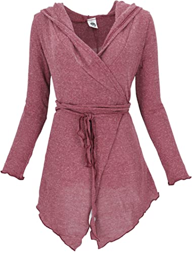 GURU SHOP Pixi Wickel-Strickjacke, Damen, Altrosa, Baumwolle, Size:38 von GURU SHOP