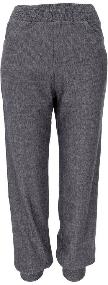 Guru-Shop Relaxhose Hose mit Beinbündchen Bio-Qualität - blaugrau alternative Bekleidung von Guru-Shop