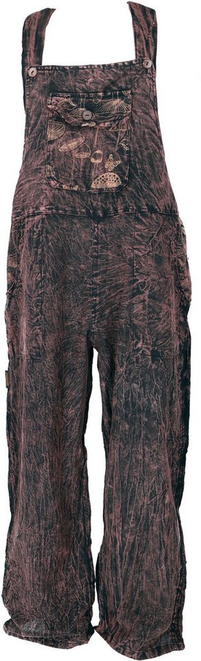 Guru-Shop Relaxhose Latzhose, Boho Overall, Unisex Baumwoll.. Ethno Style, alternative Bekleidung von Guru-Shop