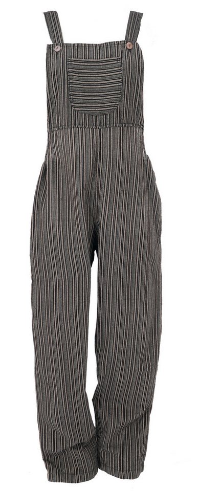 Guru-Shop Relaxhose Luftige Latzhose, gestreifter Ethno Style Boho.. alternative Bekleidung von Guru-Shop