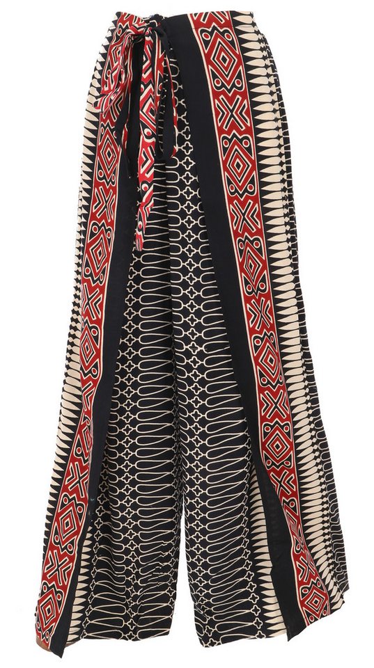 Guru-Shop Relaxhose Palazzohose mit African Print, offene Boho.. alternative Bekleidung Guru-Shop Relaxhose Palazzohose mit African Print, offene Boho.. alternative Bekleidung von Guru-Shop