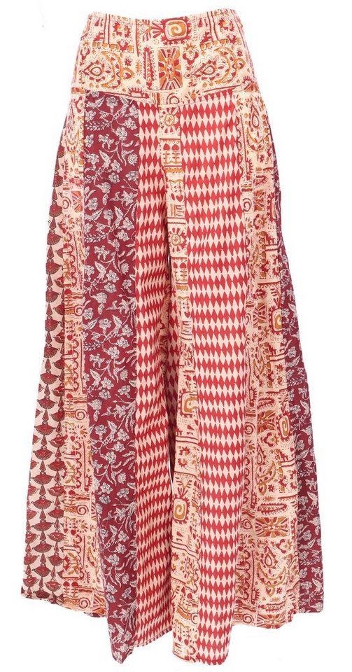 Guru-Shop Relaxhose Patchwork Palazzohose, Hippie chic Schlaghose,.. alternative Bekleidung Guru-Shop Relaxhose Patchwork Palazzohose, Hippie chic Schlaghose,.. alternative Bekleidung von Guru-Shop