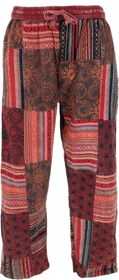 Guru-Shop Relaxhose Patchwork Yogahose, Goa Hose, Loose fit Hose -.. Hippie, Ethno Style, alternative Bekleidung von Guru-Shop