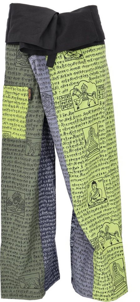 Guru-Shop Relaxhose Thai Fischerhose aus fester Baumwolle,.. Ethno Style, alternative Bekleidung von Guru-Shop