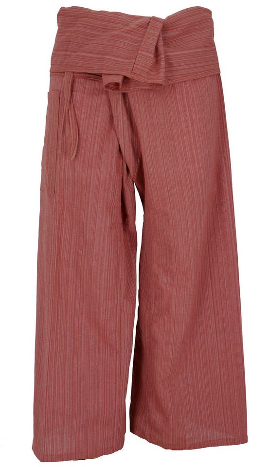 Guru-Shop Relaxhose Thai Fischerhose aus gestreiftem Webstoff,.. Ethno Style, alternative Bekleidung von Guru-Shop