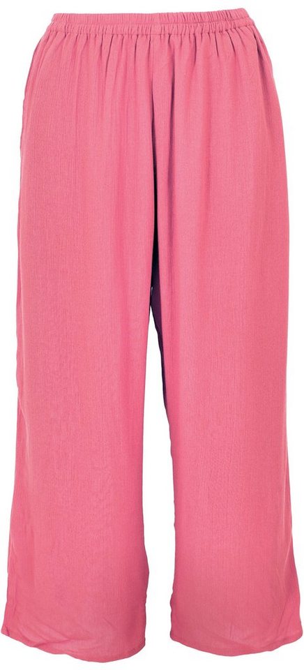 Guru-Shop Relaxhose Weite Palazzohose, Boho Sommerhose - rosa alternative Bekleidung von Guru-Shop