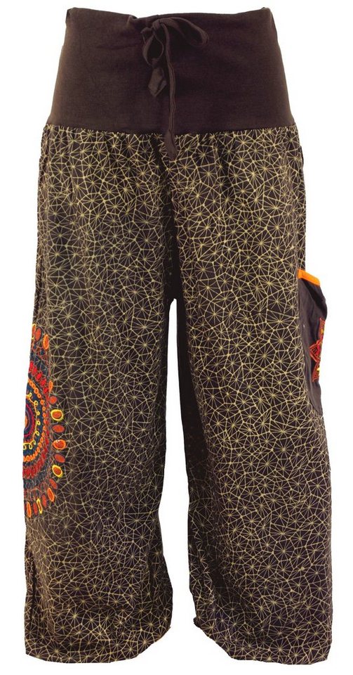 Guru-Shop Relaxhose Weite Pluderhose mit breitem Bund und.. Ethno Style, alternative Bekleidung Guru-Shop Relaxhose Weite Pluderhose mit breitem Bund und.. Ethno Style, alternative Bekleidung von Guru-Shop