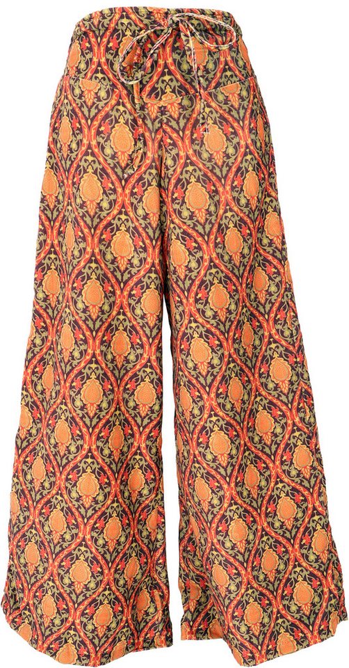 Guru-Shop Relaxhose Weite Samt Marlenehose, hochgeschnittene Boho.. alternative Bekleidung von Guru-Shop