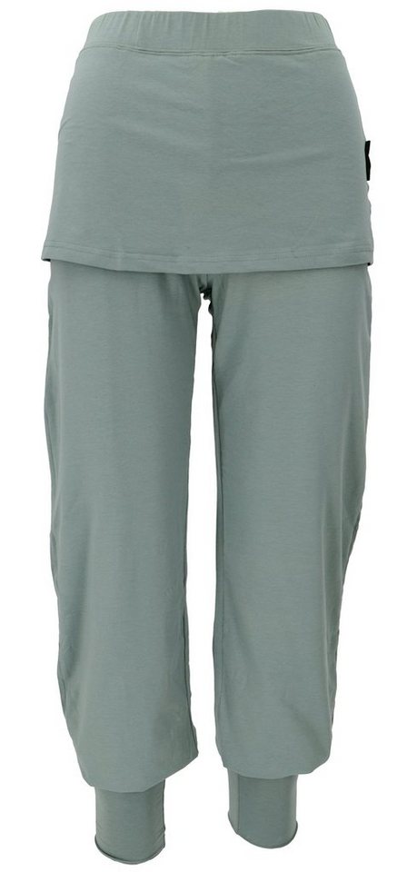 Guru-Shop Relaxhose Yoga-Hose mit Minirock in Bio-Qualität - aqua alternative Bekleidung von Guru-Shop