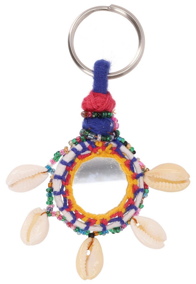 Guru-Shop Schlüsselanhänger Bunter indischer Schlüsselanhänger, Boho Unikat.. von Guru-Shop