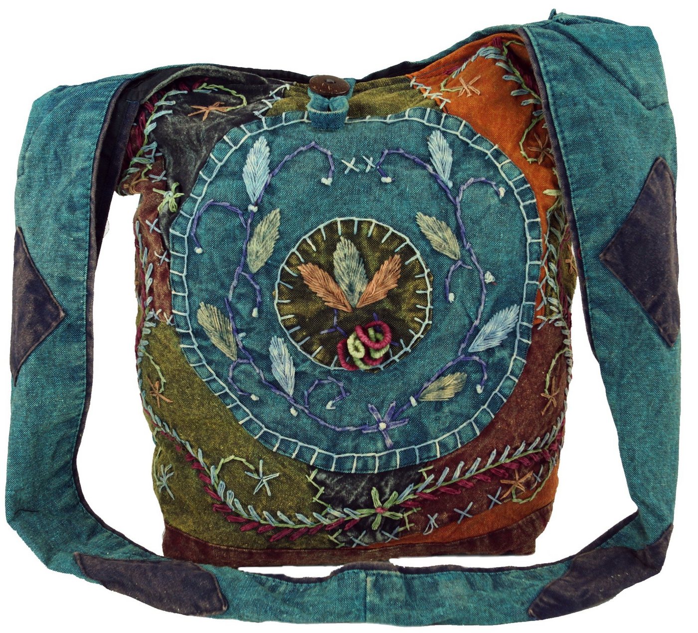 Guru-Shop Schultertasche Batik Sadhu Bag, Hippie Tasche, Goa.. von Guru-Shop