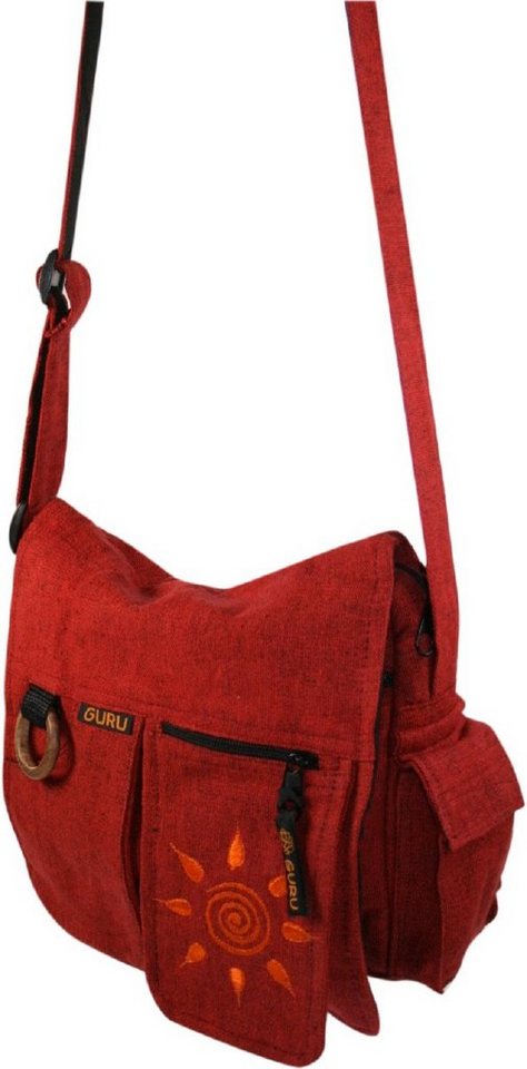 Guru-Shop Schultertasche Boho Schultertasche, Hippie Tasche Sonne,.. von Guru-Shop