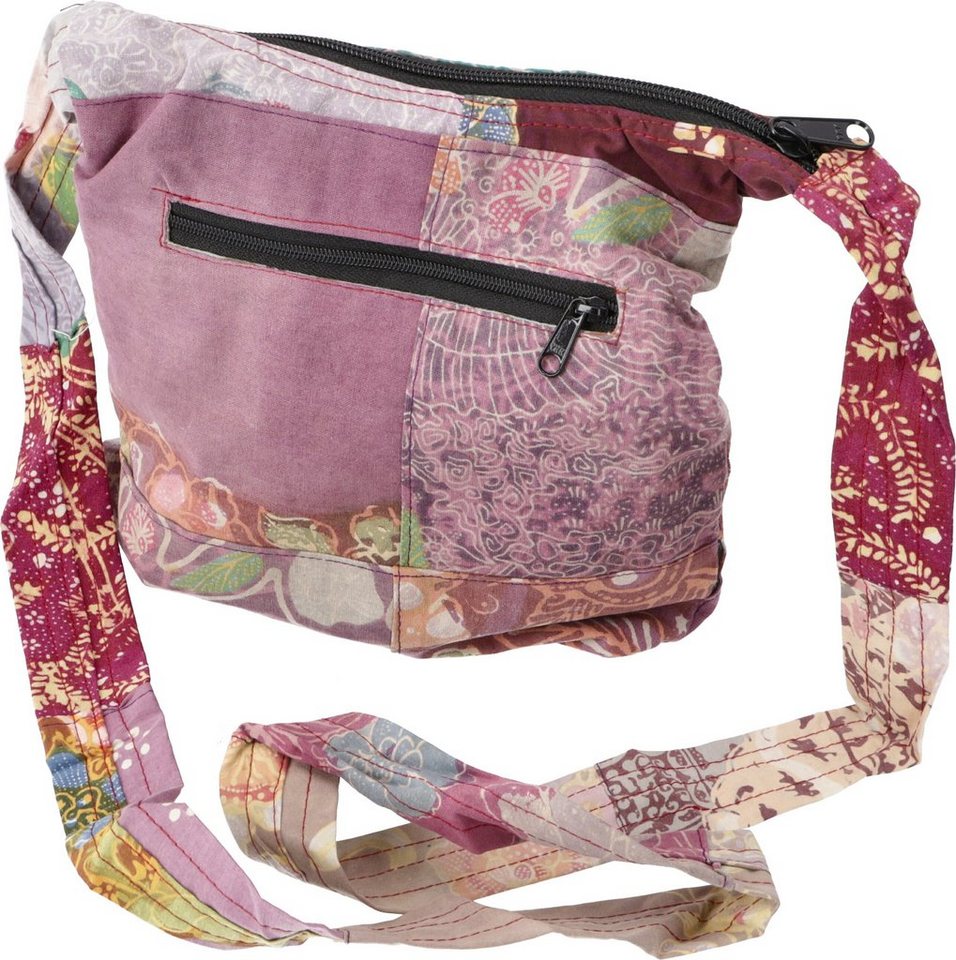Guru-Shop Schultertasche Boho Schultertasche, Patchwork Tasche - pink/rot Guru-Shop Schultertasche Boho Schultertasche, Patchwork Tasche - pink/rot von Guru-Shop