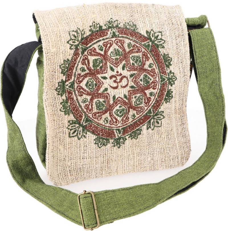 Guru-Shop Schultertasche Boho Schultertasche aus Nepal, Mandala Hanf.. von Guru-Shop