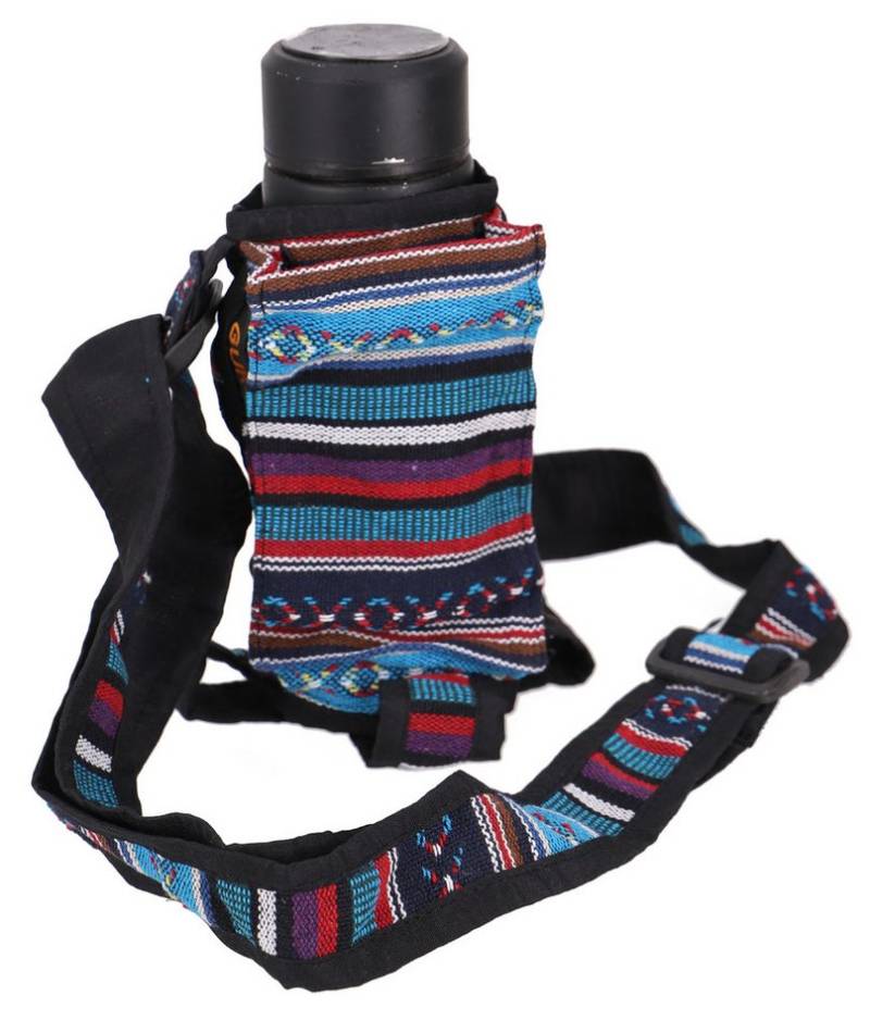 Guru-Shop Schultertasche Bunte Wasserflaschen Tasche, Flaschenhalter.. von Guru-Shop