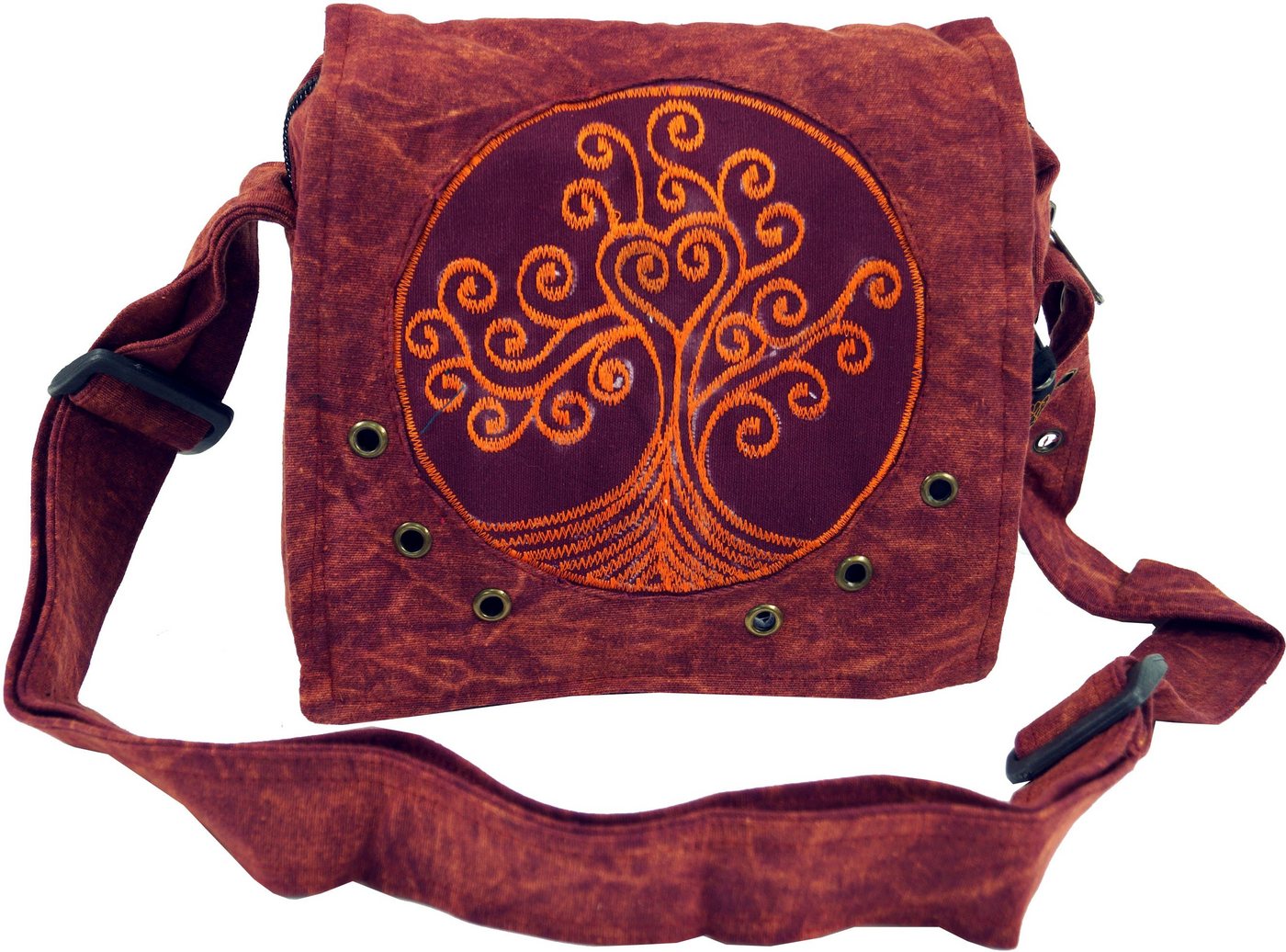 Guru-Shop Schultertasche Ethno Schultertasche, Nepaltsche Stonewash.. von Guru-Shop