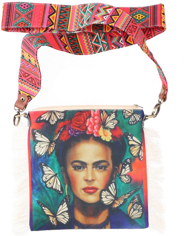 Guru-Shop Schultertasche Farbenfrohe Boho Schultertasche - Mexiko von Guru-Shop