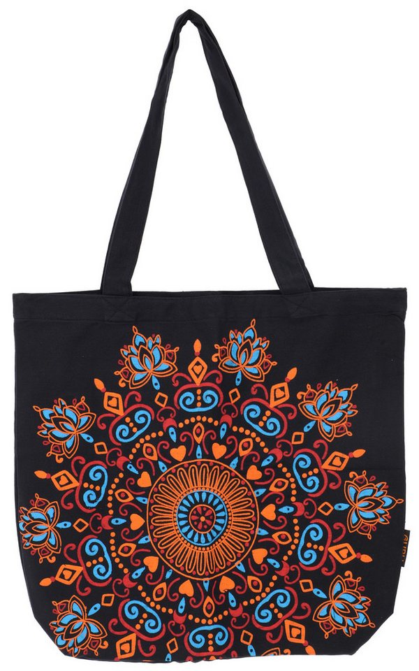 Guru-Shop Schultertasche Hochwertige Boho Canvas Shopper Tasche, Mandala.. von Guru-Shop