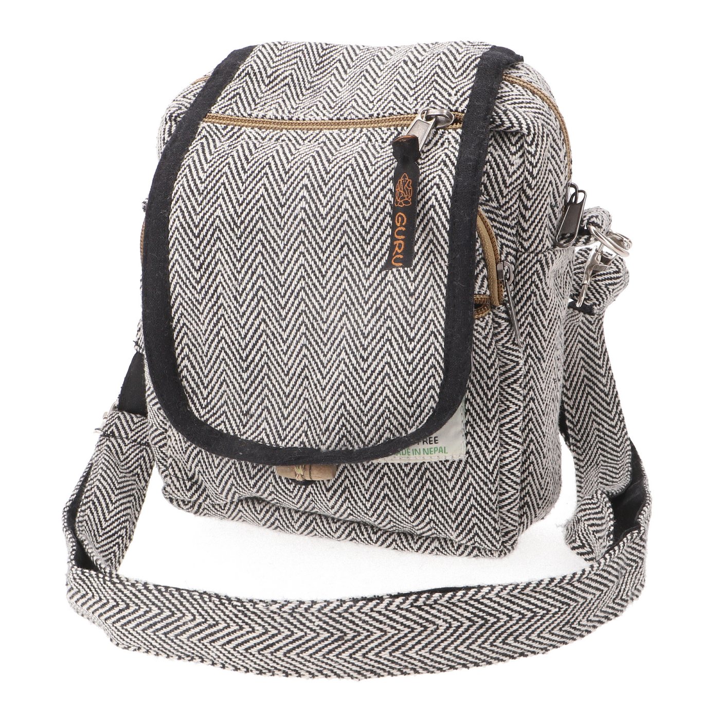 Guru-Shop Schultertasche Kleine natürliche Schultertasche, Goa Tasche -.. von Guru-Shop