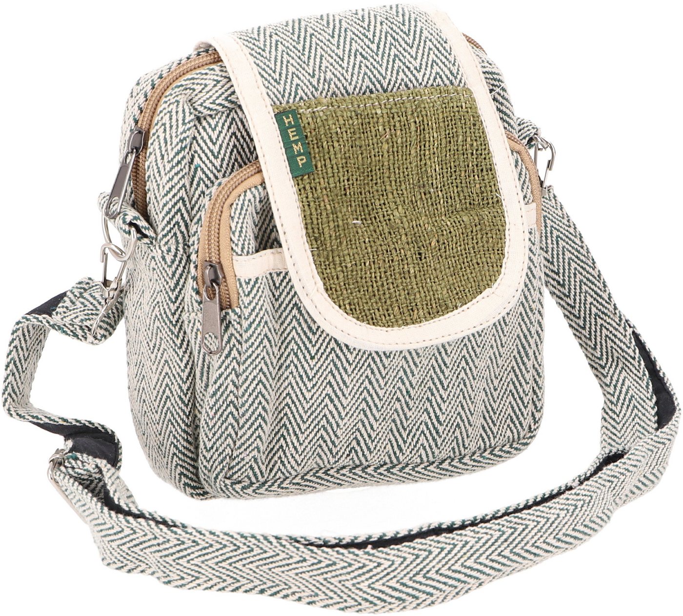 Guru-Shop Schultertasche Natürliche Schultertasche, Boho Ethnotasche aus.. von Guru-Shop