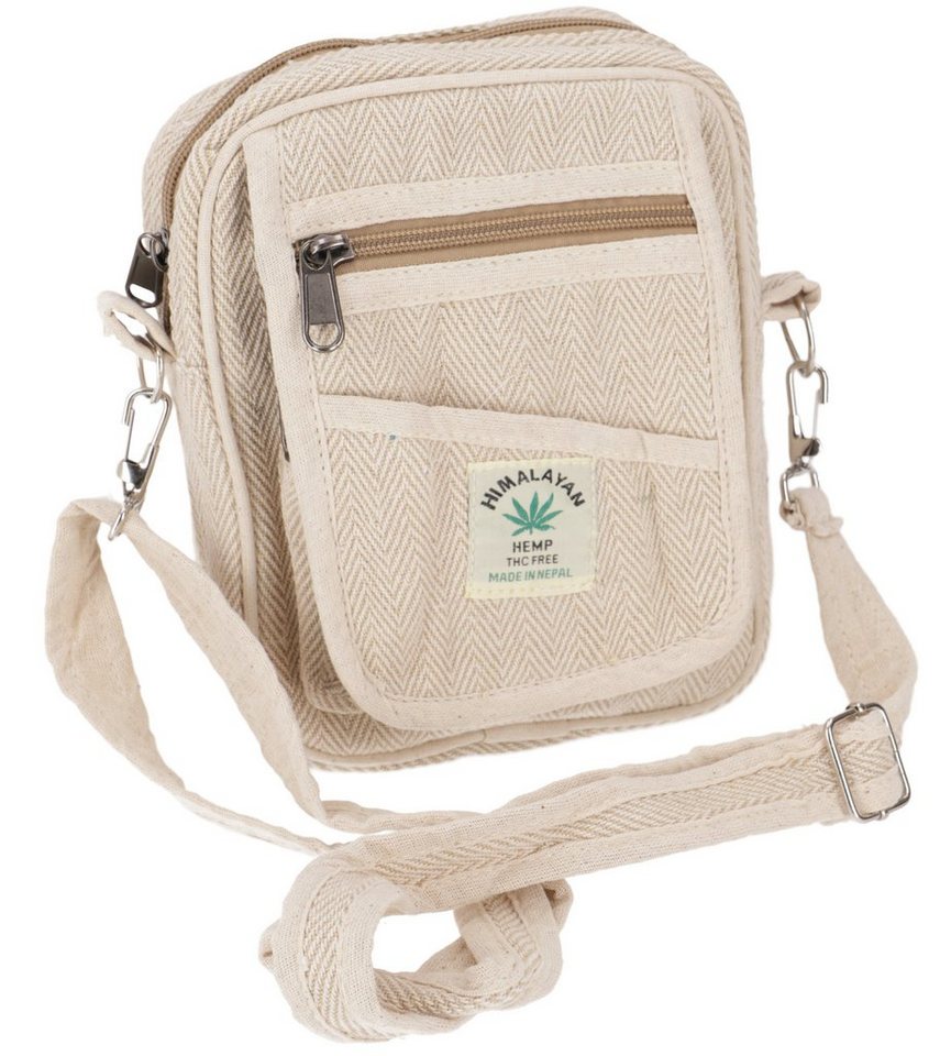 Guru-Shop Schultertasche Natürliche Schultertasche aus Hanf und.. von Guru-Shop