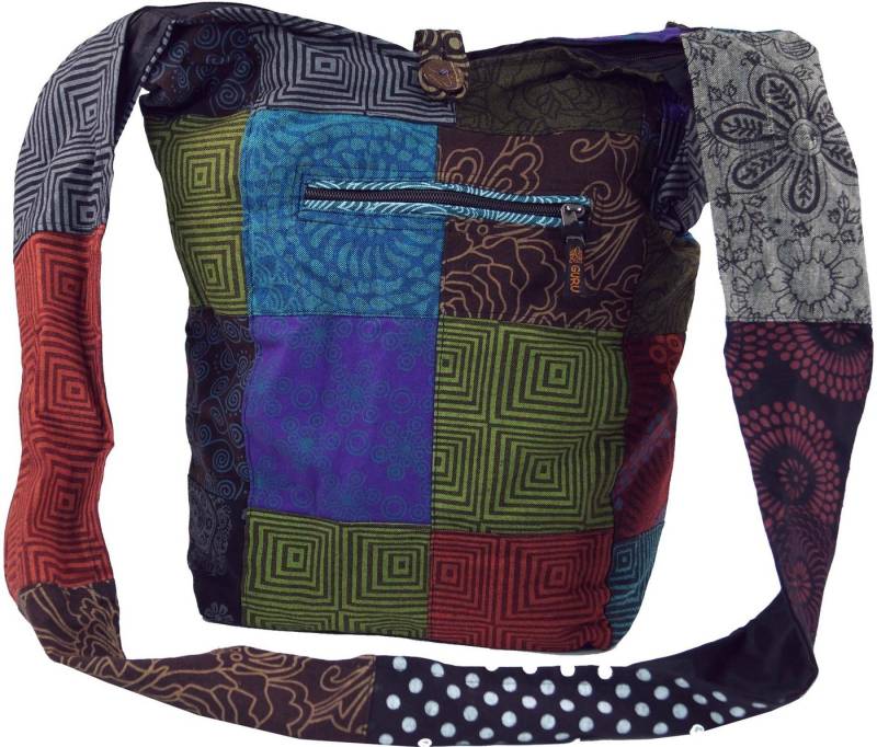 Guru-Shop Schultertasche Sadhu Bag, Schulterbeutel Patchwork,.. von Guru-Shop