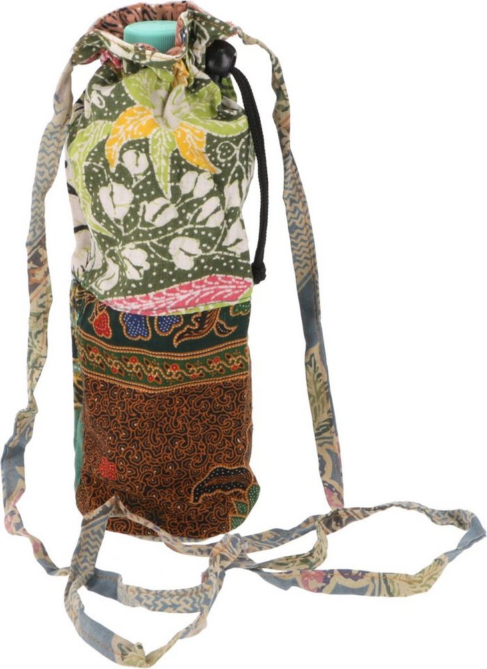 Guru-Shop Schultertasche Wasserflaschen Tasche, Batik Patchwork.. von Guru-Shop