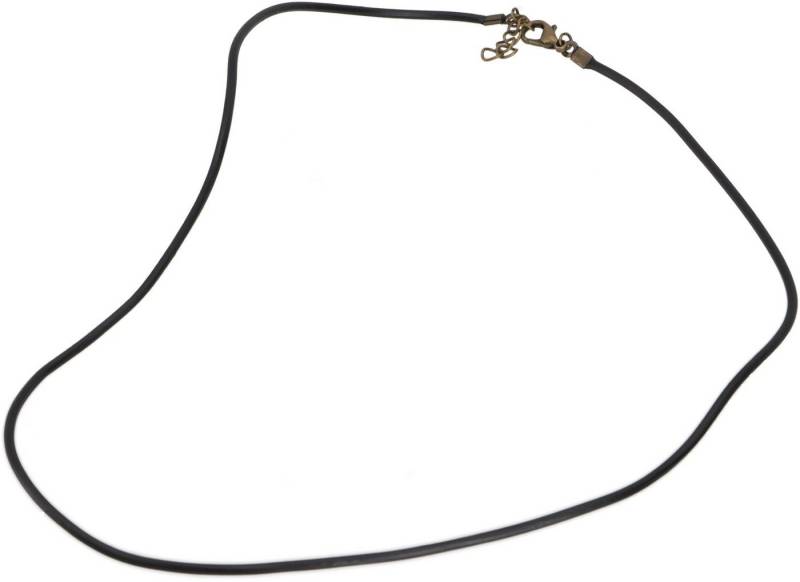 Guru-Shop Silberkette Kautschuckband 2 mm mit Verschluss -.. von Guru-Shop
