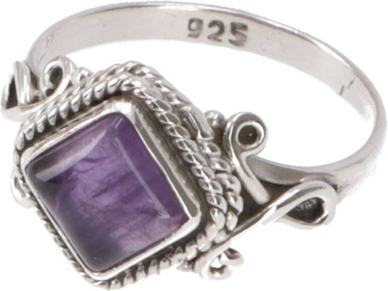 Guru-Shop Silberring Boho Silberring, filigraner Edelsteinring mit.. von Guru-Shop