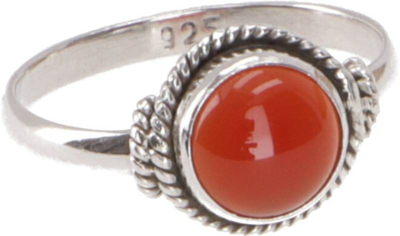 Guru-Shop Silberring Boho Silberring, filigraner Edelsteinring mit.. von Guru-Shop