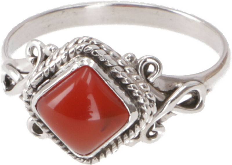 Guru-Shop Silberring Boho Silberring, filigraner Edelsteinring mit.. von Guru-Shop