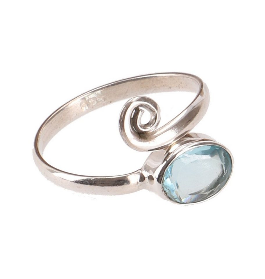 Guru-Shop Silberring Filigraner Silberring mit Edelstein, indischer.. von Guru-Shop