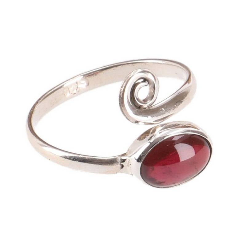 Guru-Shop Silberring Filigraner Silberring mit Edelstein, indischer.. von Guru-Shop