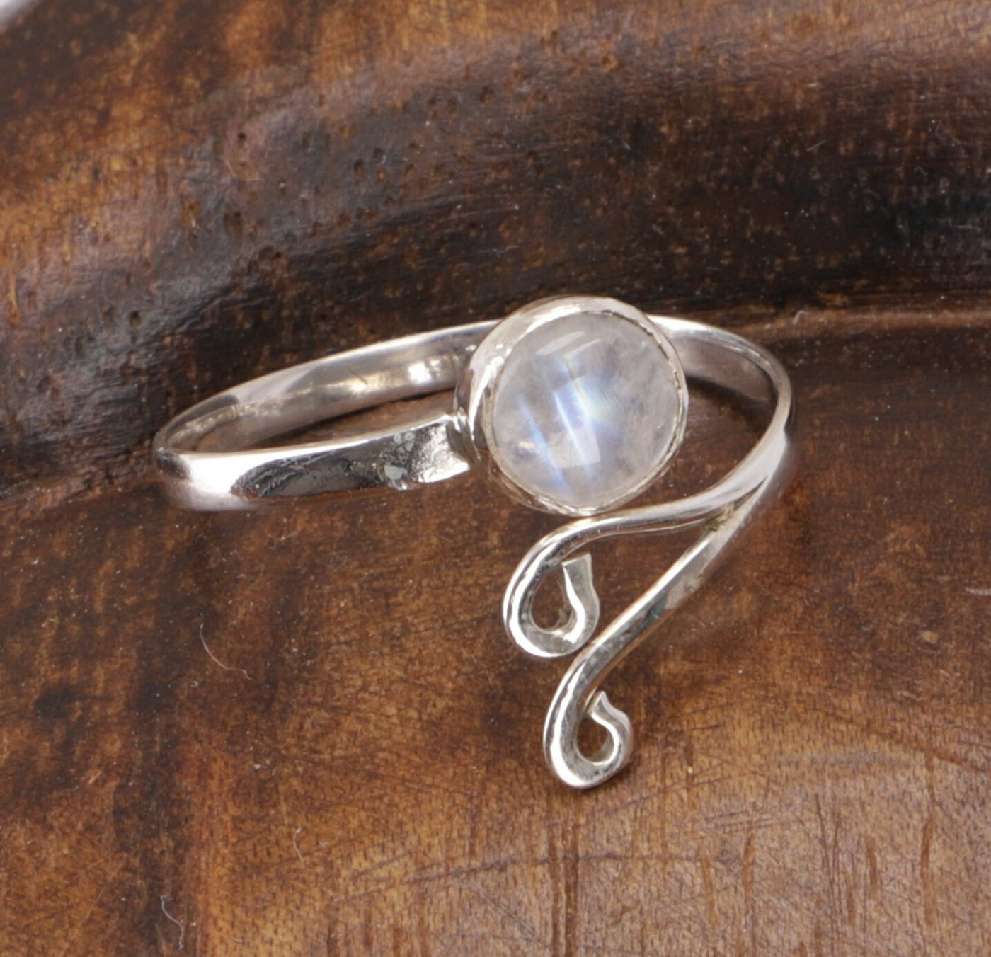 Guru-Shop Silberring Filigraner Silberring mit Edelstein,.. von Guru-Shop