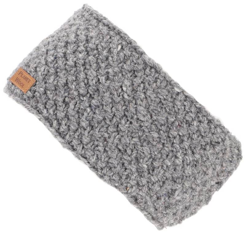Guru-Shop Stirnband Woll-Strick-Stirnband aus Nepal mit Perlmuster.. von Guru-Shop