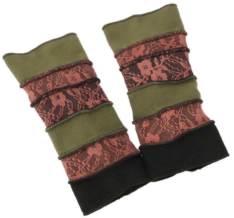 Guru-Shop Strickhandschuhe Elfen Handstulpen, Boho Pulswärmer -.. von Guru-Shop