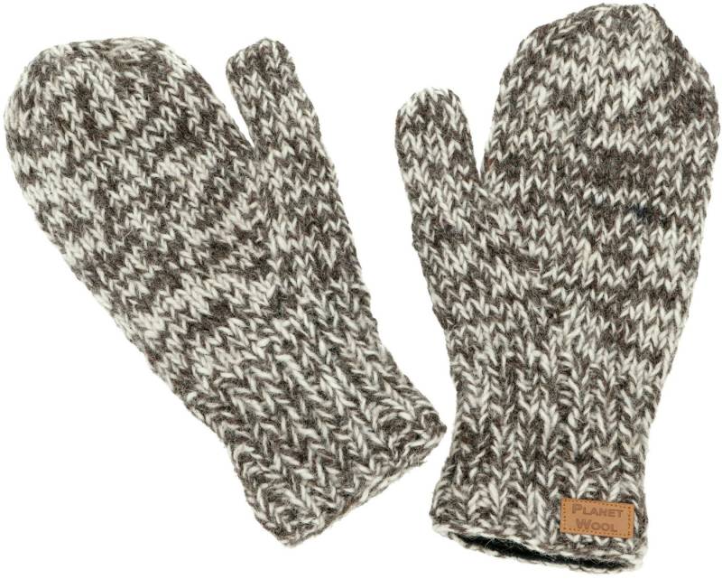 Guru-Shop Strickhandschuhe Handgestrickte Fausthandschuhe, Wollhandschuhe,.. von Guru-Shop