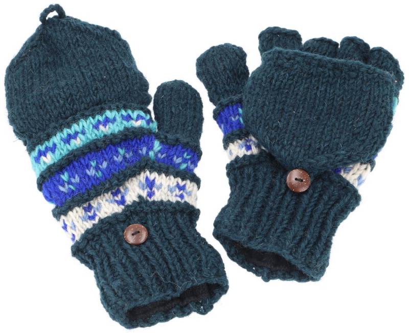 Guru-Shop Strickhandschuhe Handgestrickte Handschuhe, Klapphandschuhe.. Guru-Shop Strickhandschuhe Handgestrickte Handschuhe, Klapphandschuhe.. von Guru-Shop