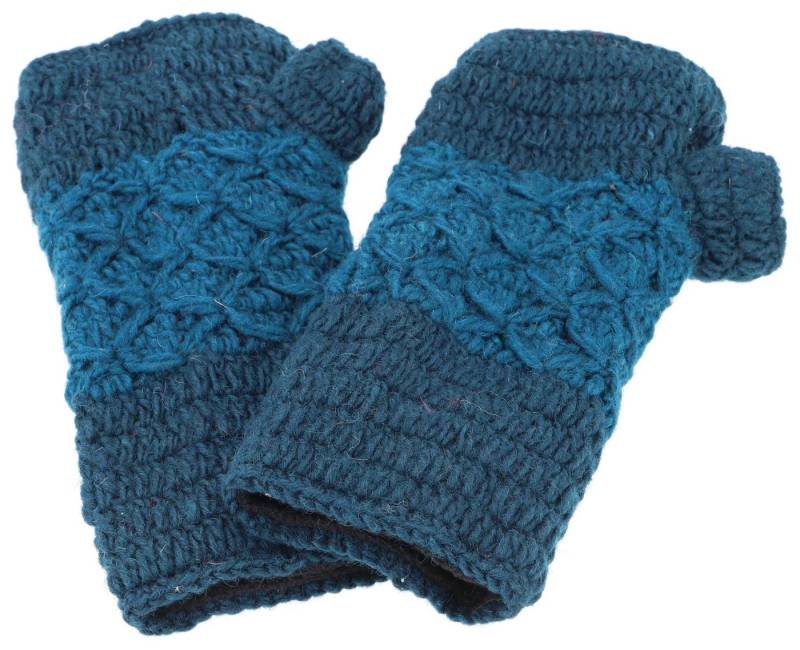Guru-Shop Strickhandschuhe Handgestrickte Pulswärmer, Handstulpen,.. von Guru-Shop