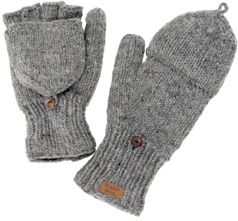 Guru-Shop Strickhandschuhe Handschuhe, handgestrickte Klapphandschuhe,.. von Guru-Shop