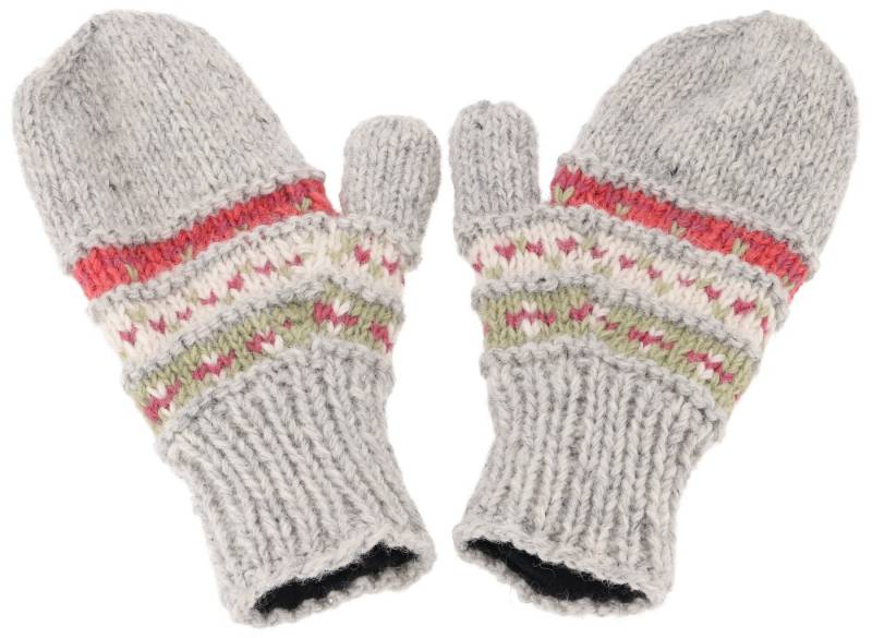 Guru-Shop Strickhandschuhe Handschuhe aus Wolle, Fauster, handgestrickte.. von Guru-Shop