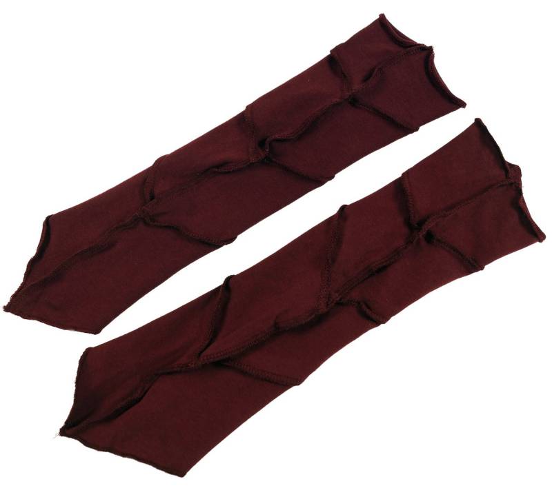 Guru-Shop Strickhandschuhe Psytrance Armstulpen - rot von Guru-Shop