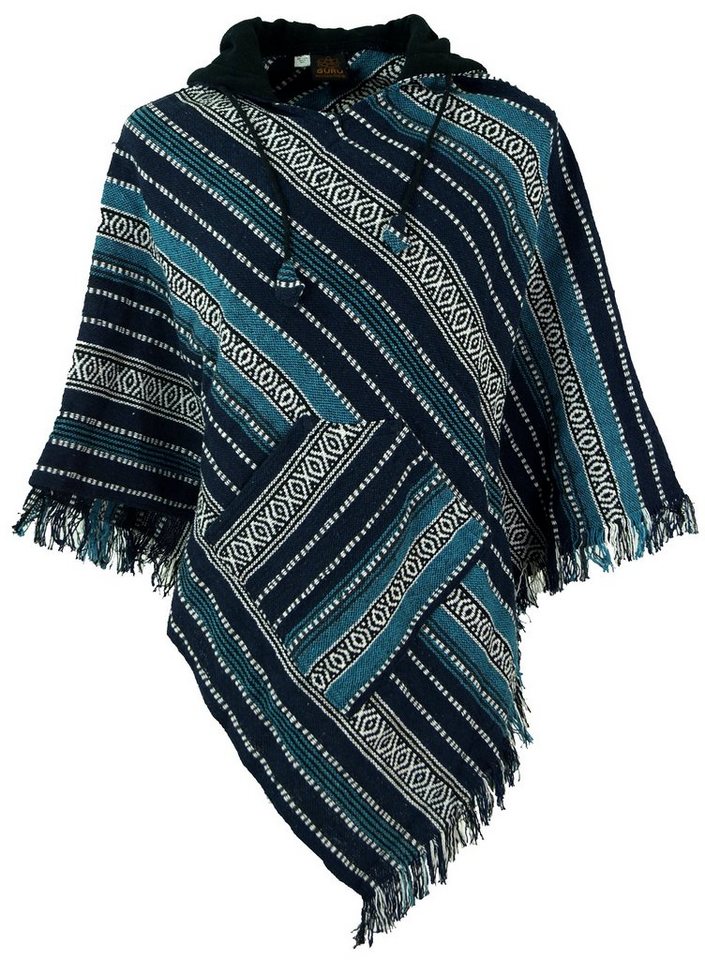 Guru-Shop Strickjacke Poncho Hippie chic, Andenponcho mit Fransen -.. alternative Bekleidung Guru-Shop Strickjacke Poncho Hippie chic, Andenponcho mit Fransen -.. alternative Bekleidung von Guru-Shop